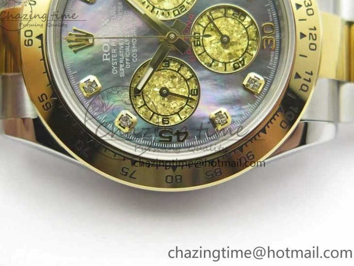 0225 Tailored Daytona 116509 SS YG BLF Best Edition Gay MOP Dial on SS YG Bracelet A 2977